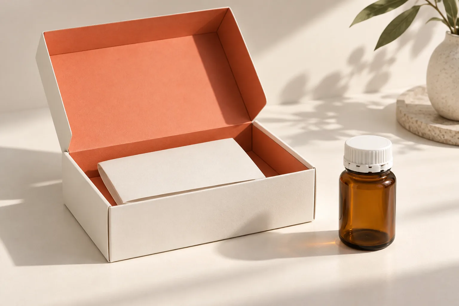 Illustrative pharmacy fulfillment kit with plain packaging